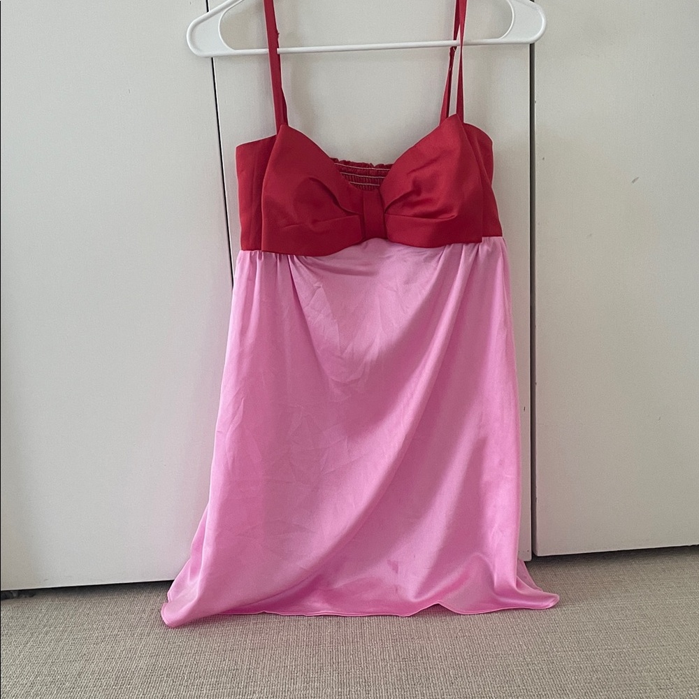 Show Me Your MuMu Red and Pink Chemise